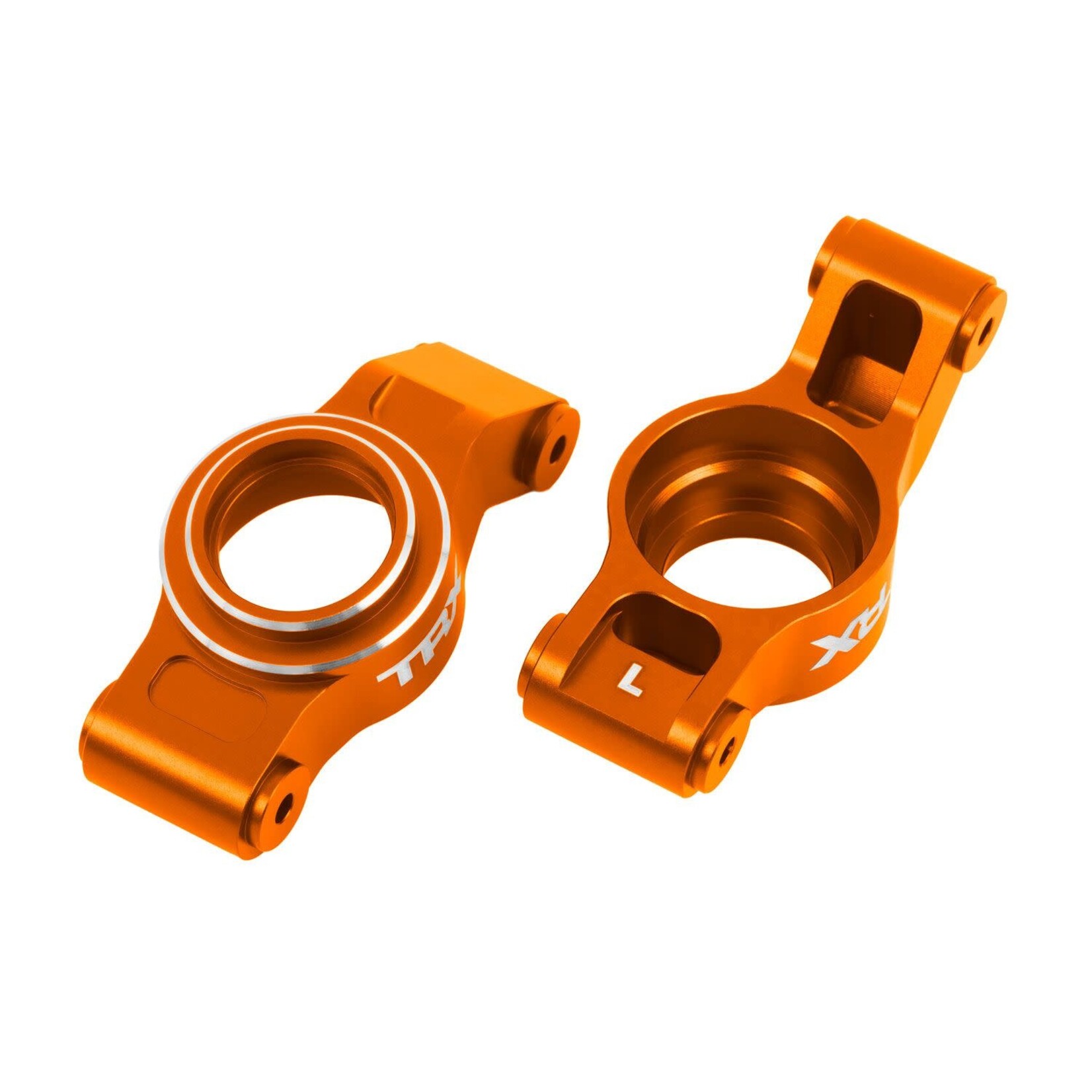 Traxxas **TRA7852-ORNG Traxxas X-Series Orange Aluminum Rear Stub Axle Carriers (L&R)