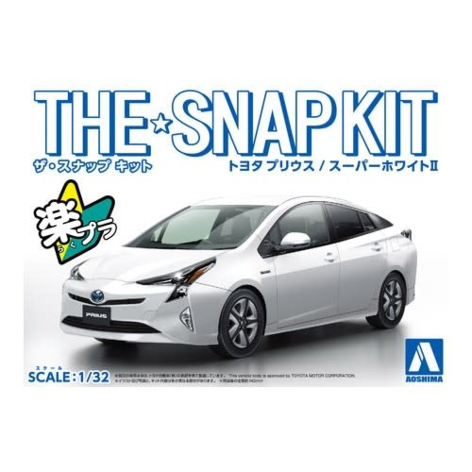 Aoshima AOS05416 Aoshima 1/32 SNAP KIT #02-A Toyota PRIUS (Super White II)