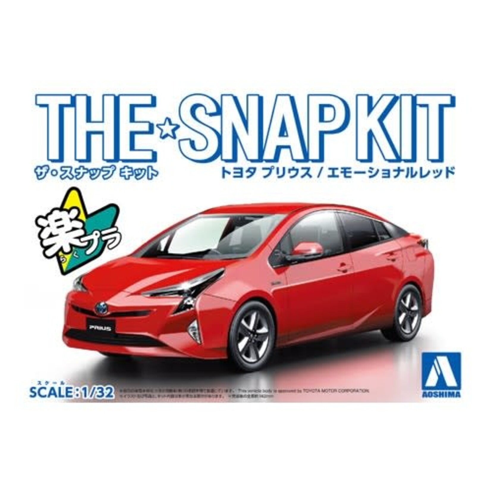 Aoshima AOS-05417 Aoshima 1/32 SNAP KIT #02-B Toyota PRIUS (Emotional Red)