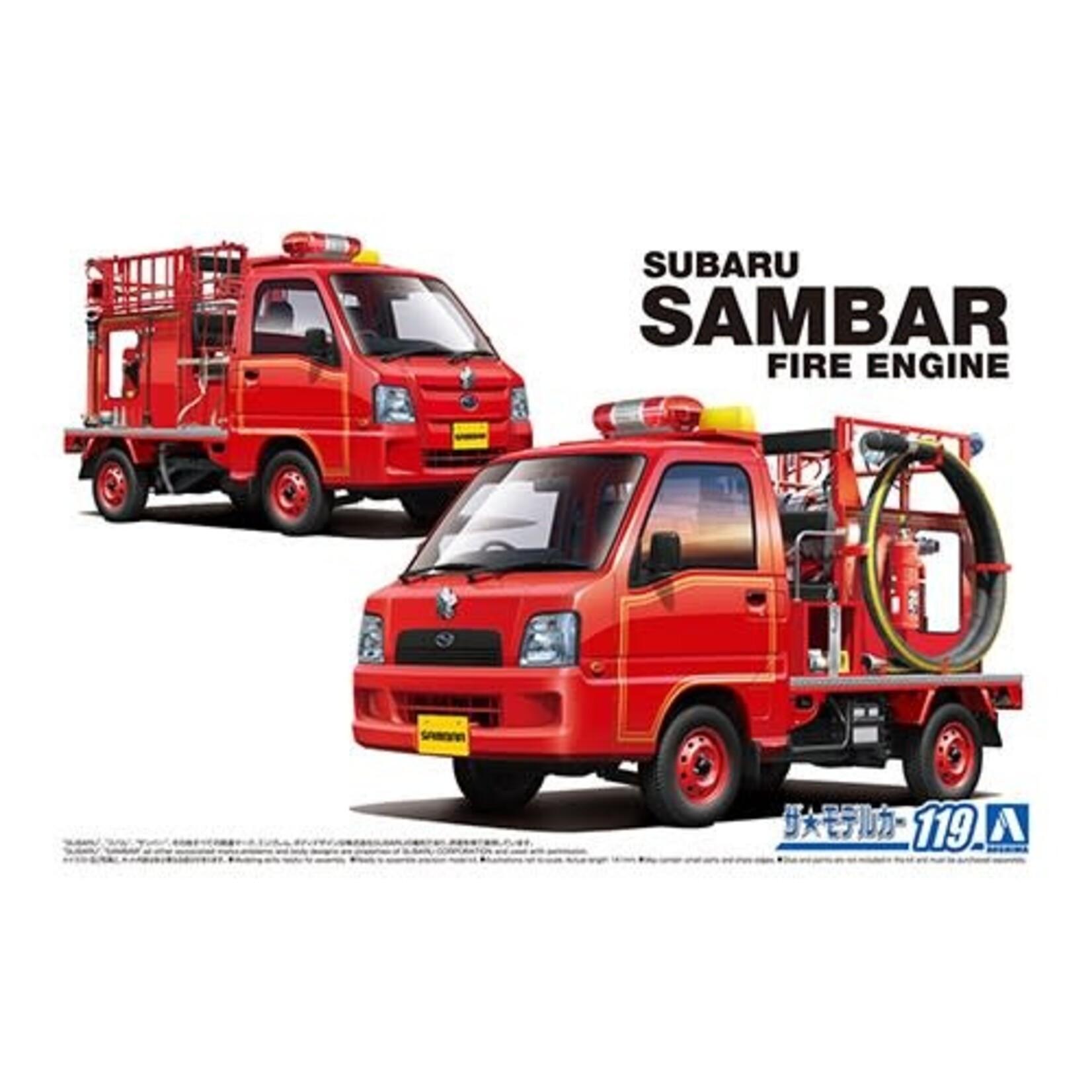 Aoshima AOS-05794 Aoshima 1/24 Subaru TT2 SAMBAR THE FIRE ENGINE '11