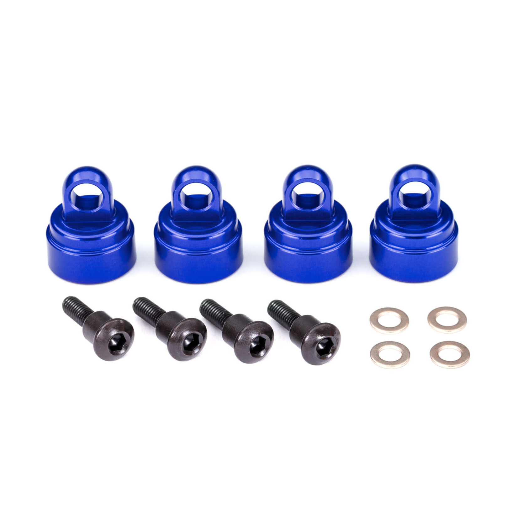 Traxxas TRA3767A Traxxas Blue Aluminum Shock Caps (4)