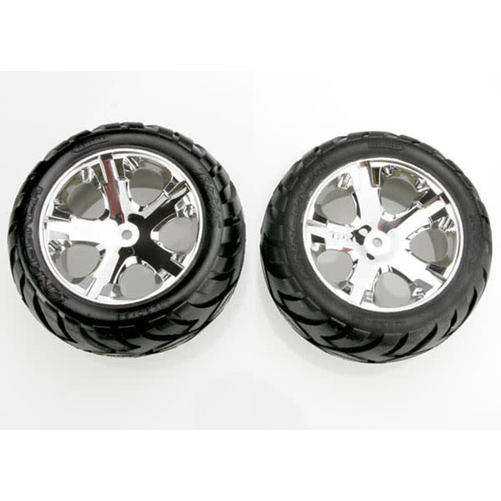 Traxxas TRA3773 Traxxas All-Star 2.8" Chrome Wheels & Anaconda Tires (2)