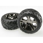 Traxxas TRA3773A Traxxas All-Star 2.8" Black Chrome Wheels & Anaconda Tires (2)
