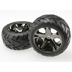 Traxxas TRA3773A Traxxas All-Star 2.8" Black Chrome Wheels & Anaconda Tires (2)