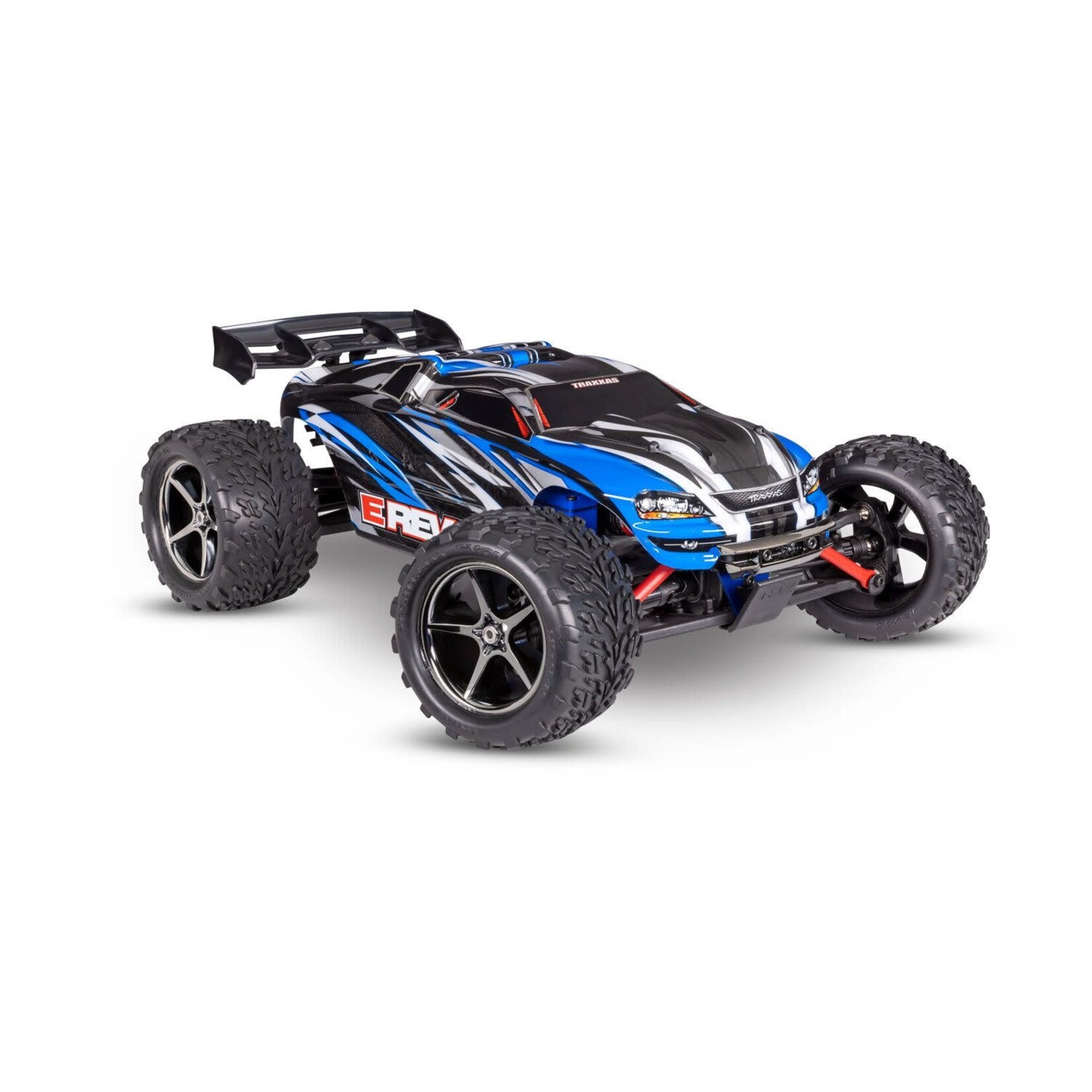 Traxxas TRA71054-8-RBLU Traxas 1/16 Scale E-Revo: 4X4 Monster Truck w/USB-C Red/Blue