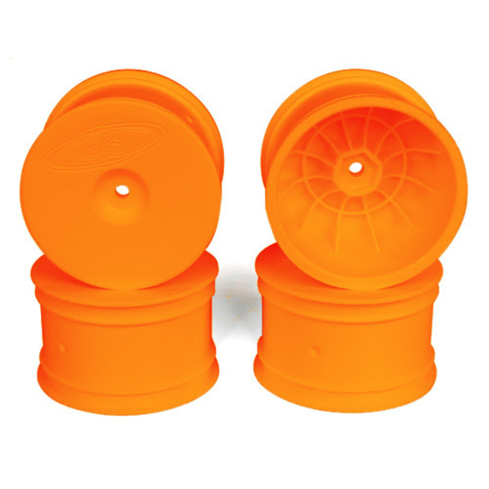 DE Racing DERSB4ARO DE Racing Speedline Buggy Wheels for Associated B6.1 - B64 / TLR 22 4.0 - 22-4 / Rear / Orange (4 pcs)
