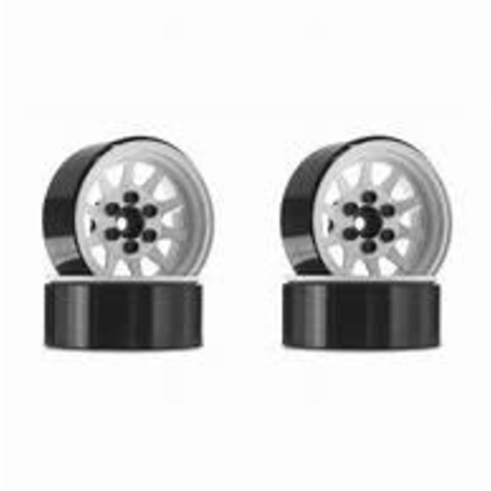 RC4WD RC4ZW0208RC4WD OEM Stamped Steel 1.9" Beadlock Wheels (White)