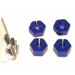 STRC SPTST3654-14B STRC ST Racing Concepts 14mm Aluminum Wheel Hex (Blue) (4)