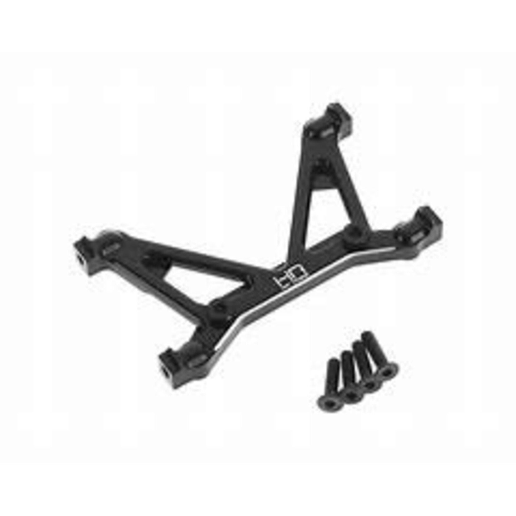 Hot Racing HRASCXT30L01 Hot Racing Axial SCX10 II Aluminum Rear Lower Shock Mount Brace (Black)