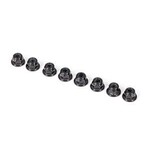 Traxxas TRA2744X Traxxas 3 mm Flanged Nylon Black Locking Nuts (8)