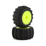 JConcepts JCO4040-2221 JConcepts Mini-T 2.0 Animal Pre-Mounted Rear Tires (Yellow) (2) (Green)