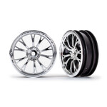 Traxxas TRA9472R Traxxas Weld Chrome Front Wheels (2)