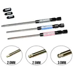 MIP MIP9616  MIP Speed Tip Hex Driver Wrench Set Gen 2, Ball Metric (3), 2.0mm, 2.5mm, & 3.0mm