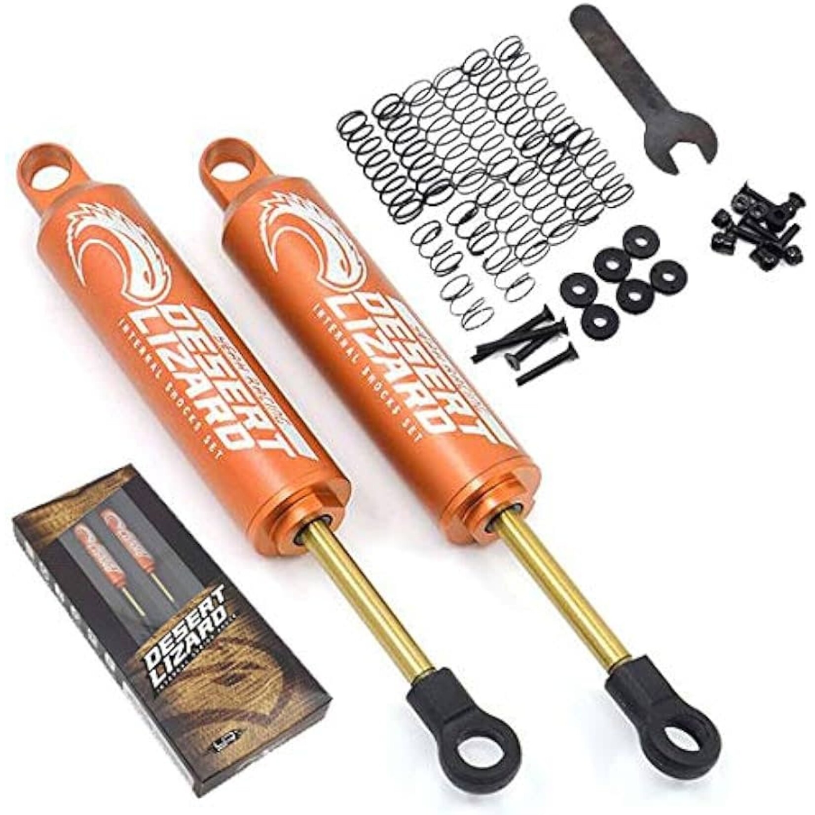 Yeah Racing YEA-DDL-090OR Yeah Racing 90mm Desert Lizard Shocks (2) (Orange)
