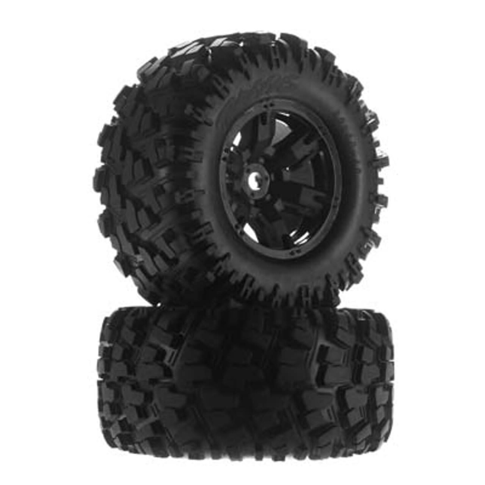 Traxxas TRA7772X Traxxas X-Maxx Black Wheels w/ Maxx AT Tires (2)
