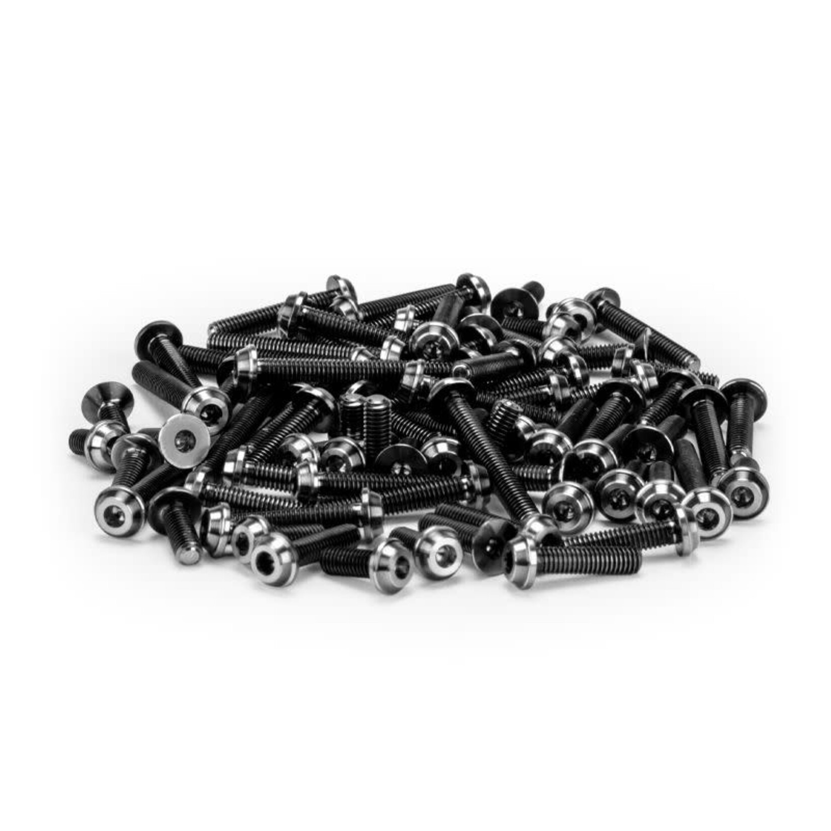 JConcepts JCO5138-2 JConcepts - RC10B7 Titanium top hat screw set, upper (black)