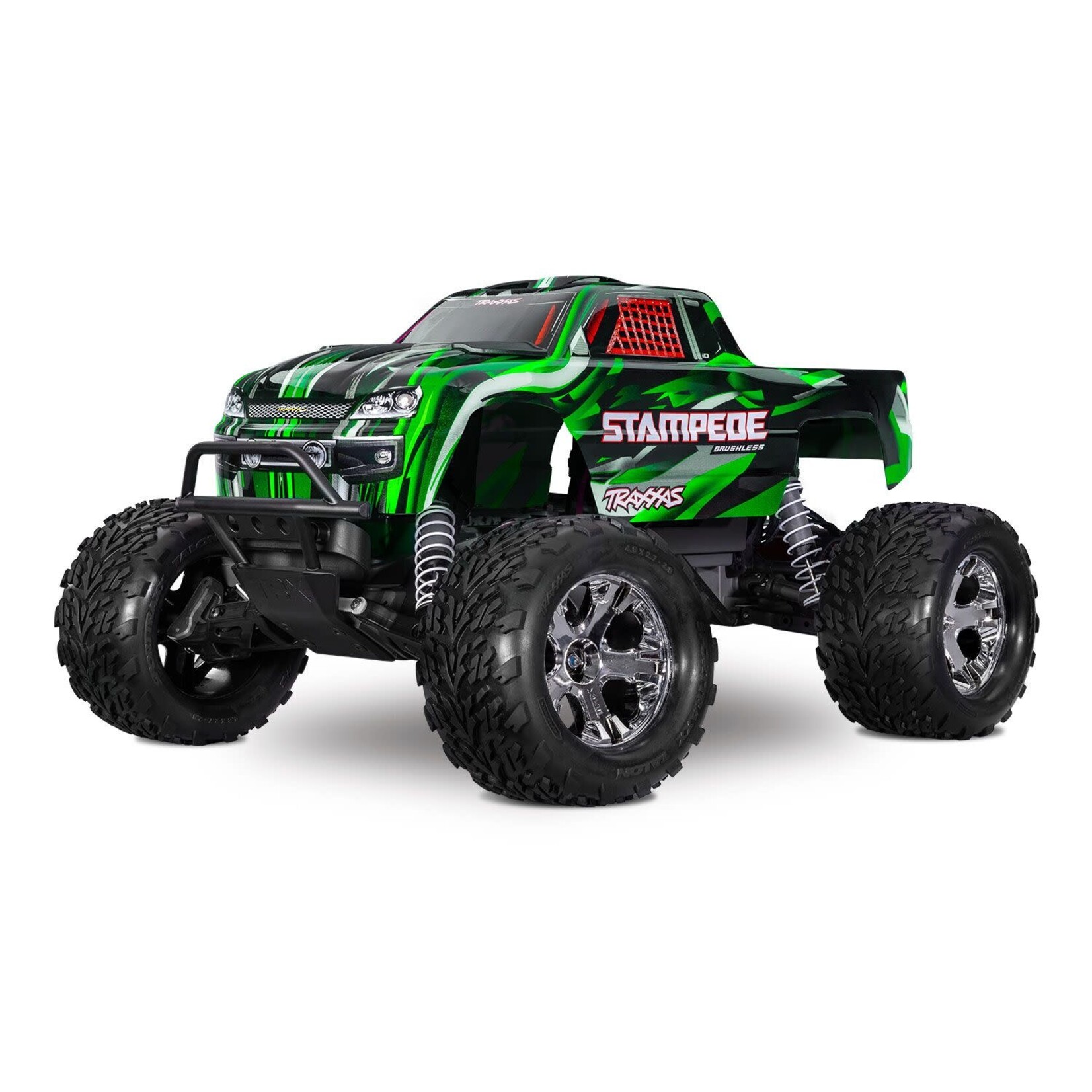 Traxxas TRA36354-4-GRN Traxxas Stampede 2WD BL-2s HD GREEN