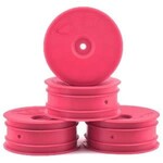 DE Racing DERSB4AFP Speedline Buggy Wheels for Associated B6.1 / Kyosho RB6 / Front / Pink (4 pcs)