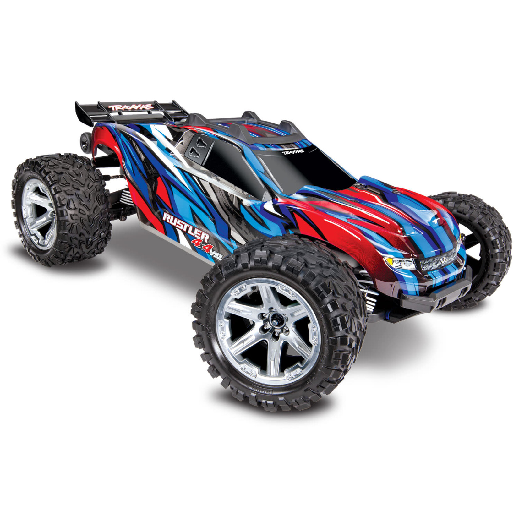 Traxxas TRA67076-4-BLUE Traxxas Rustler 4X4 Brushless Blue