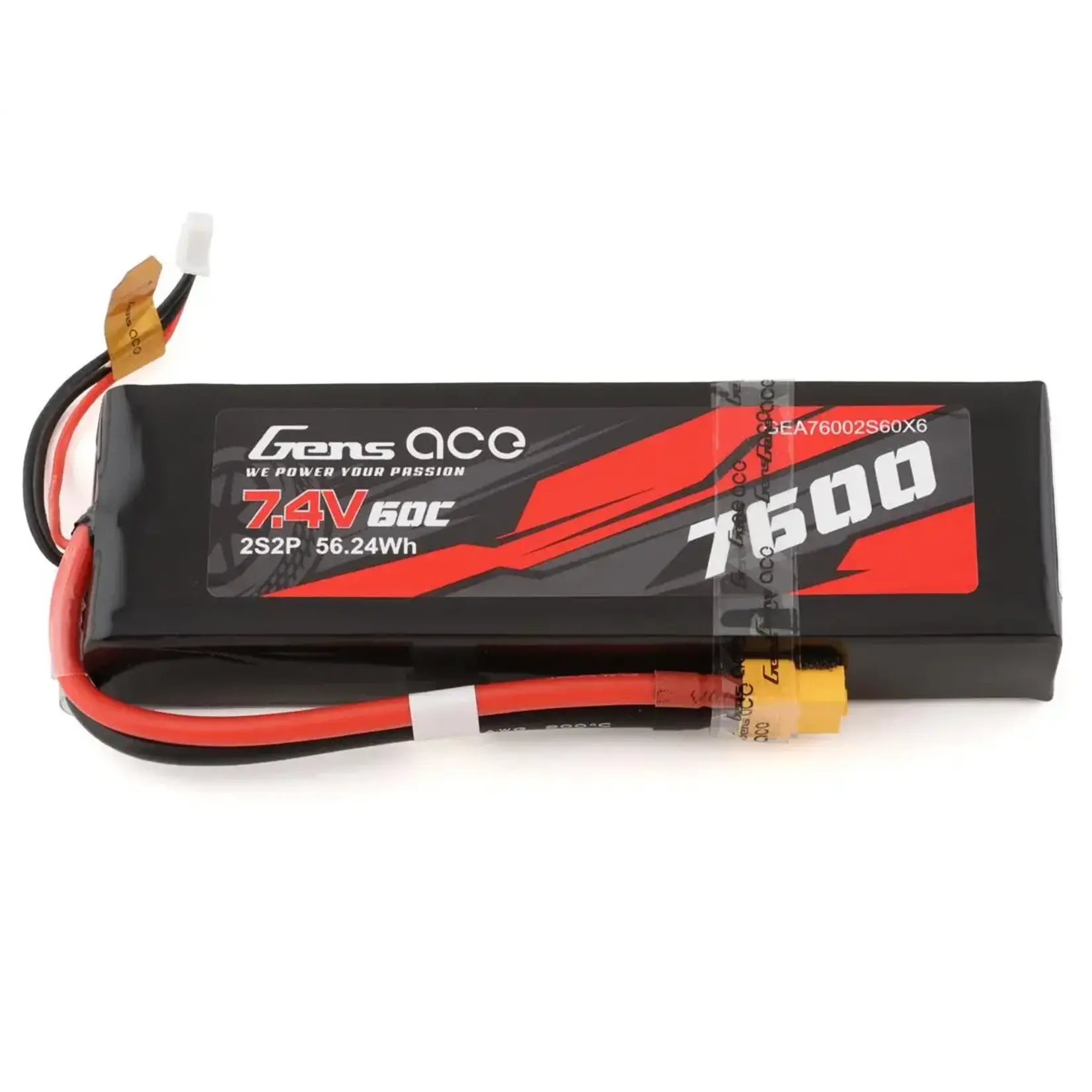 Gens Ace GEA76002S60X6 Gens Ace 2S LiPo Battery 60C (7.4V/7600mAh)
