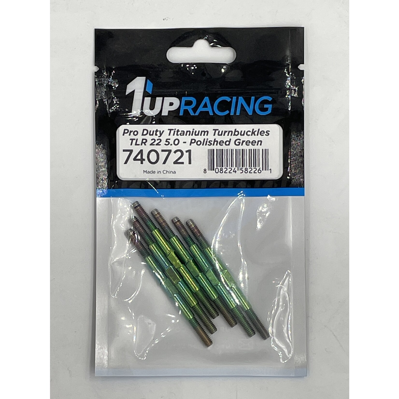 1UP **1UP740721 1Up Racing Pro Duty Turnbuckles - TLR 22 5.0 Green