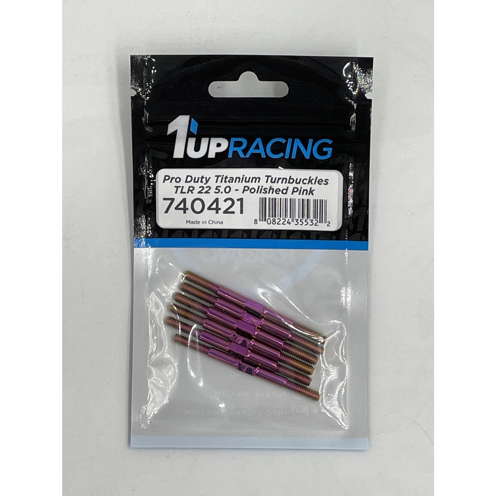 1UP 1UP740421 1Up Racing Pro Duty Turnbuckles TLR 22 5.0  Pink