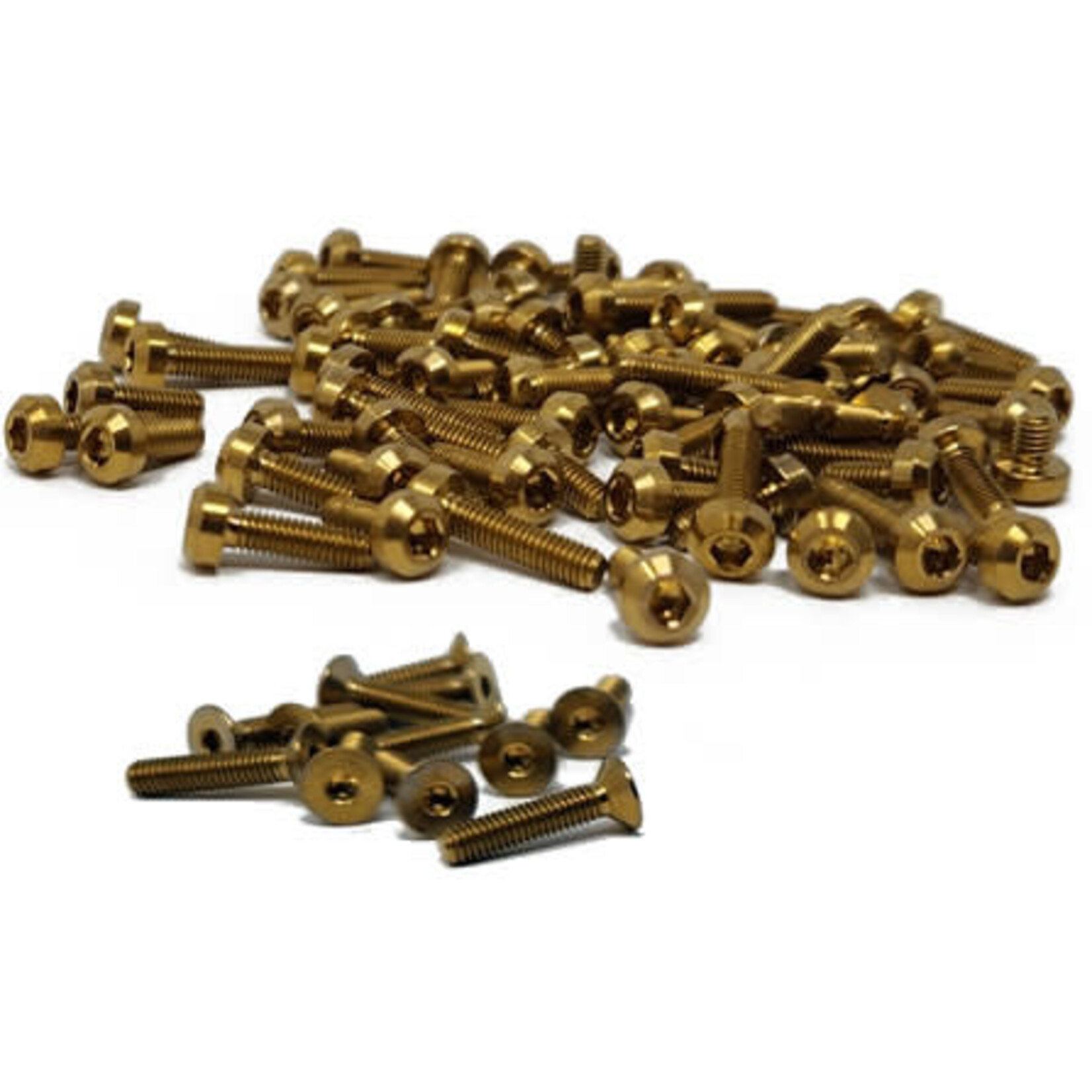 Sticky Kicks SK5043GOLD Sticky Kicks Five Star V2 Gold Titanium Screw Kits AE B74.2