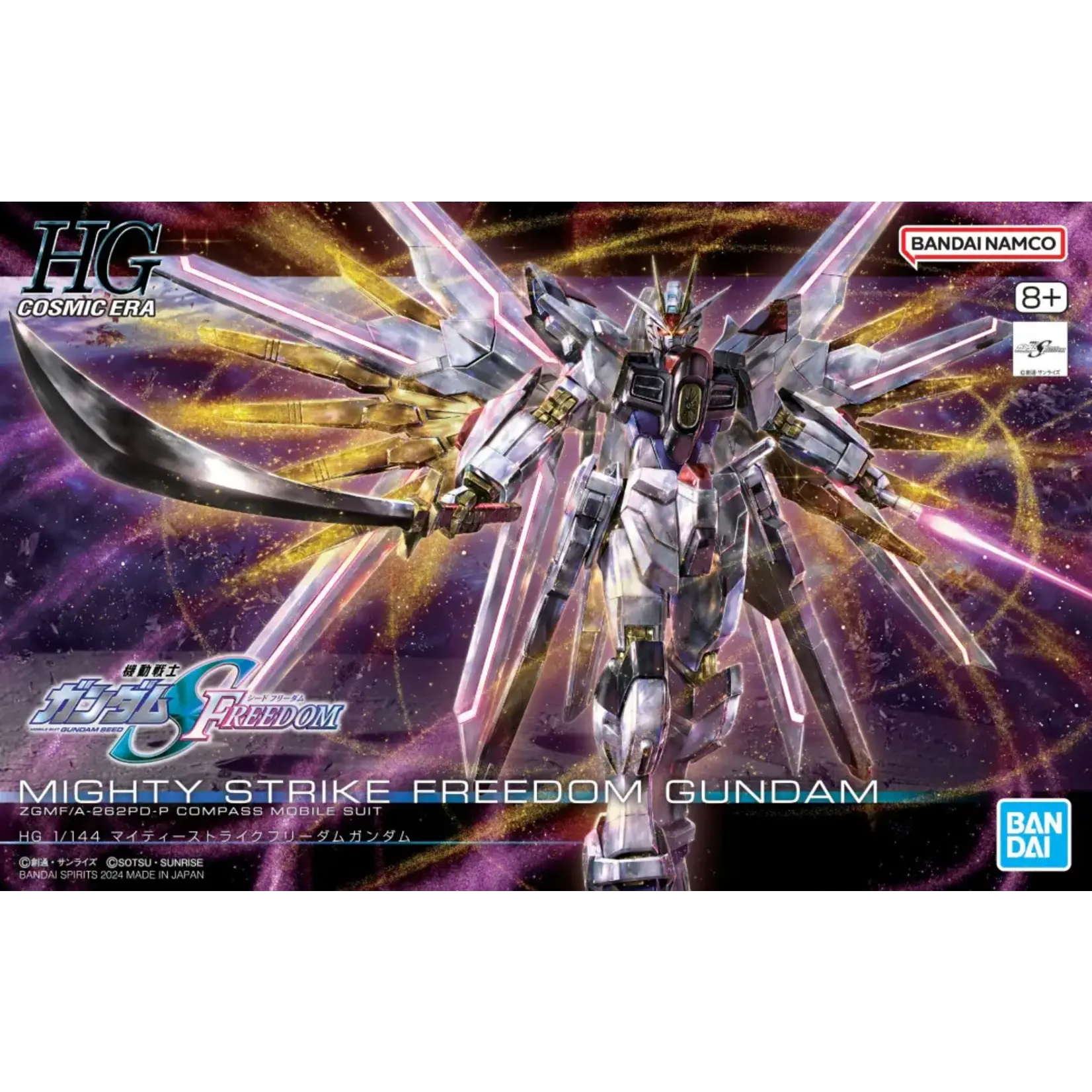 Bandai BAN2679242 Bandai HG #250 Mighty Strike Freedom Gundam, "Gundam SEED Freedom" HGCE