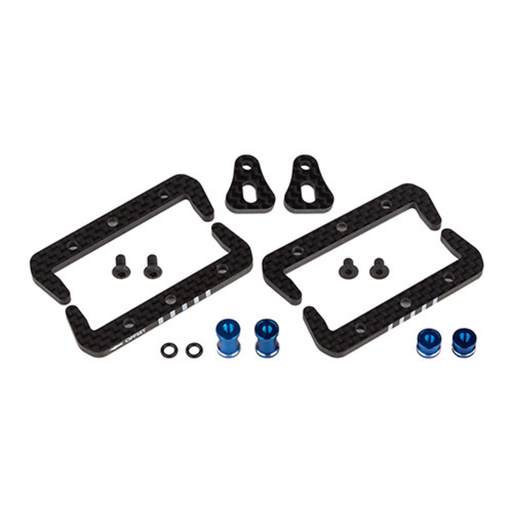 Team Associated ASC92482 Associated RC10B7/B7D Factory Team Carbon Fiber Battery Mount Set