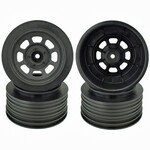 DE Racing DERDS4FB DE RACING Speedway SC Wheels for Traxxas Slash Front Black