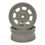 DE Racing DERDSBAFS Speedway Buggy Wheels for AE Front  Silver