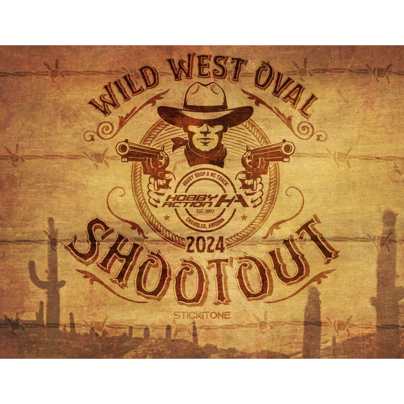 StickIt1 Wild West Shootout 2024 Pit Board