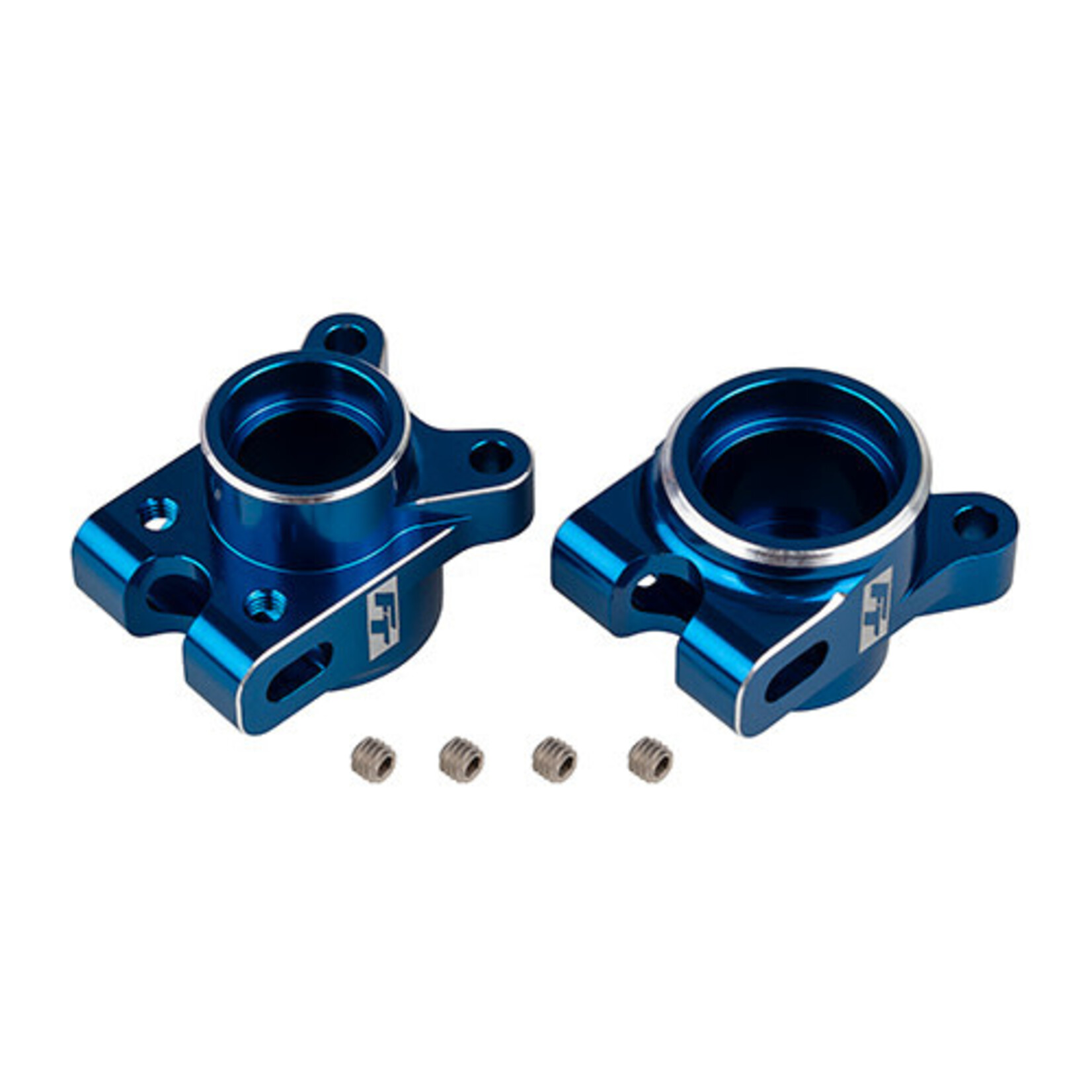 Team Associated ASC92471 Associated RC10B7 Factory Team Aluminum Rear Hub Set (Blue) (2)