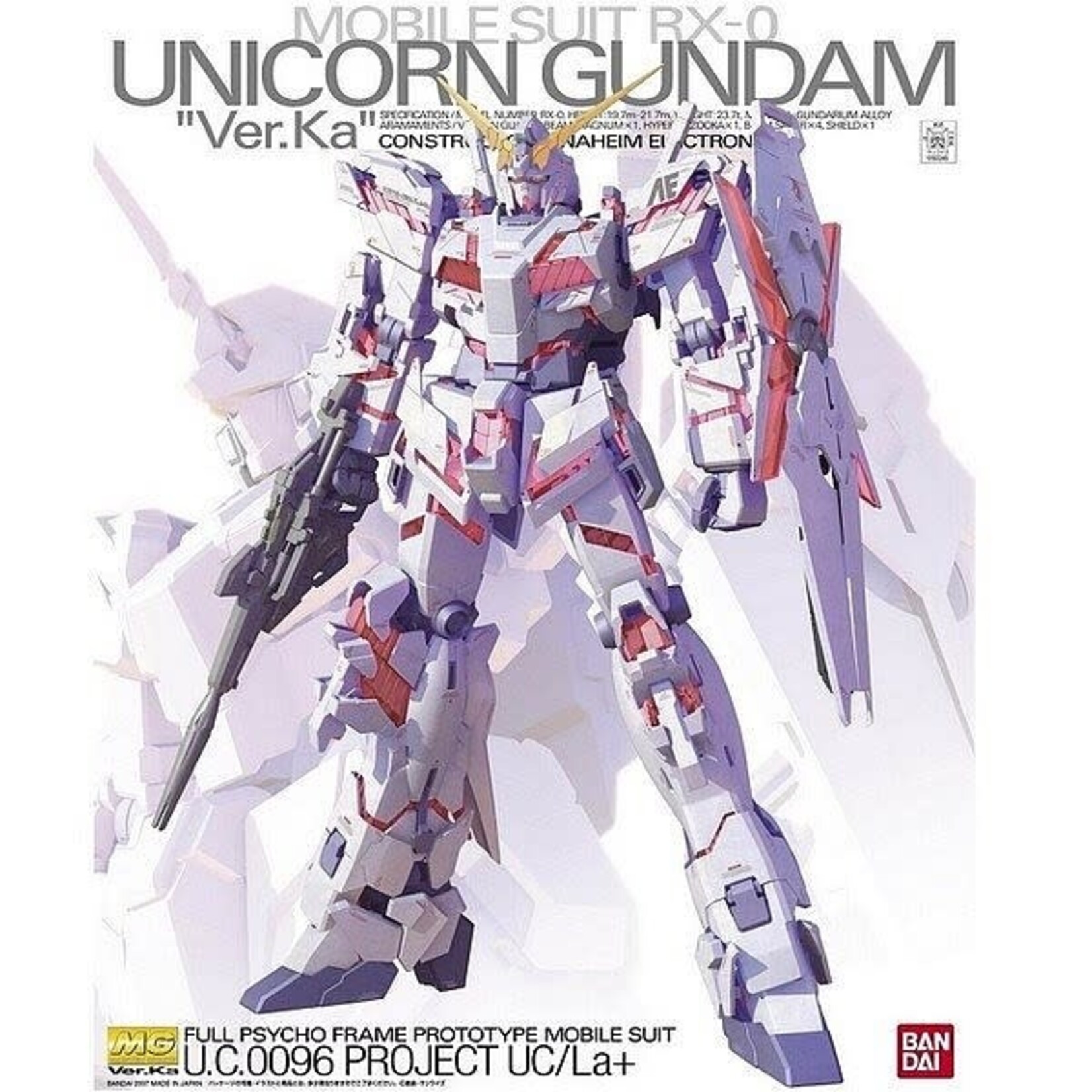 Bandai BAN2005041 Bandai MG Unicorn Gundam (Ver. Ka) "Gundam Unicorn"