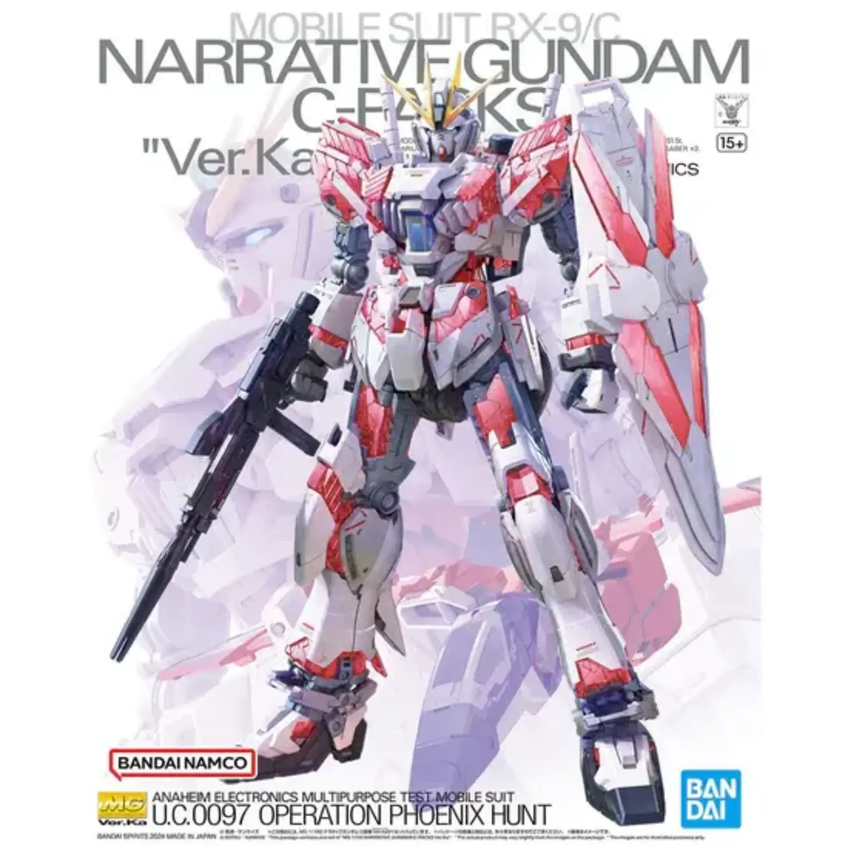 Bandai BAN2654117 Bandai MG Narrative Gundam C-Packs Ver. Ka "Gundam NT"