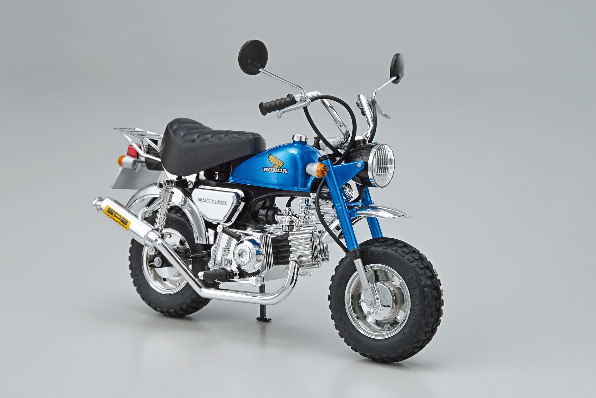 HONDA MONKEY 125 Bleue – Maquette AOSHIMA 1/12 – Montée D'Usine, Boîte NEUVE
