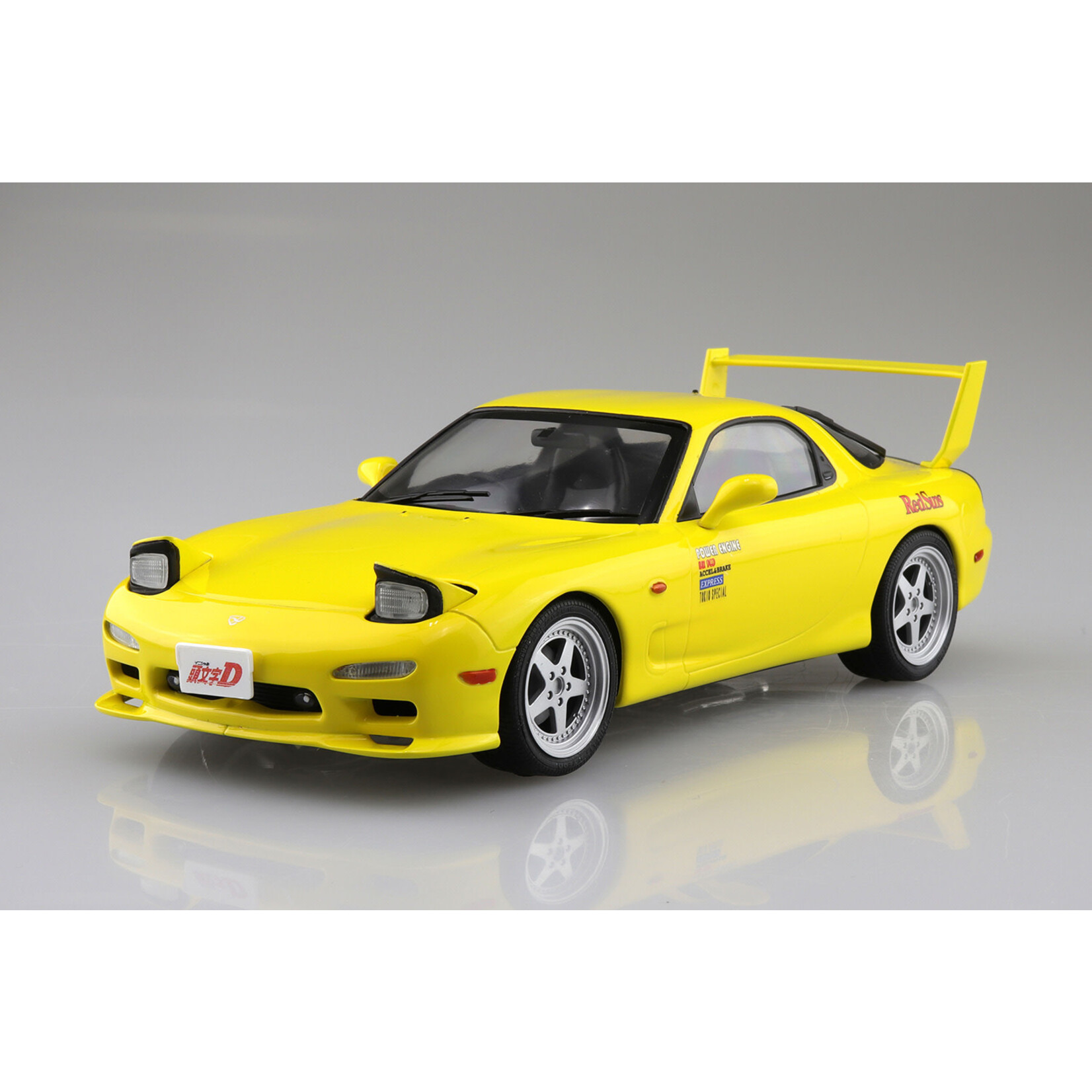 Aoshima AOS-06403 Aoshima 1/24 Pre-Painted Initial D Takahashi Keisuke FD3S RX-7 Comics Vol.1 Ver. Model Kit