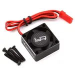 Yeah Racing YEA-YA-0471BK Yeah Racing 25x25x10mm Aluminum Case Tornado Plus High Speed Cooling Fan (Black)