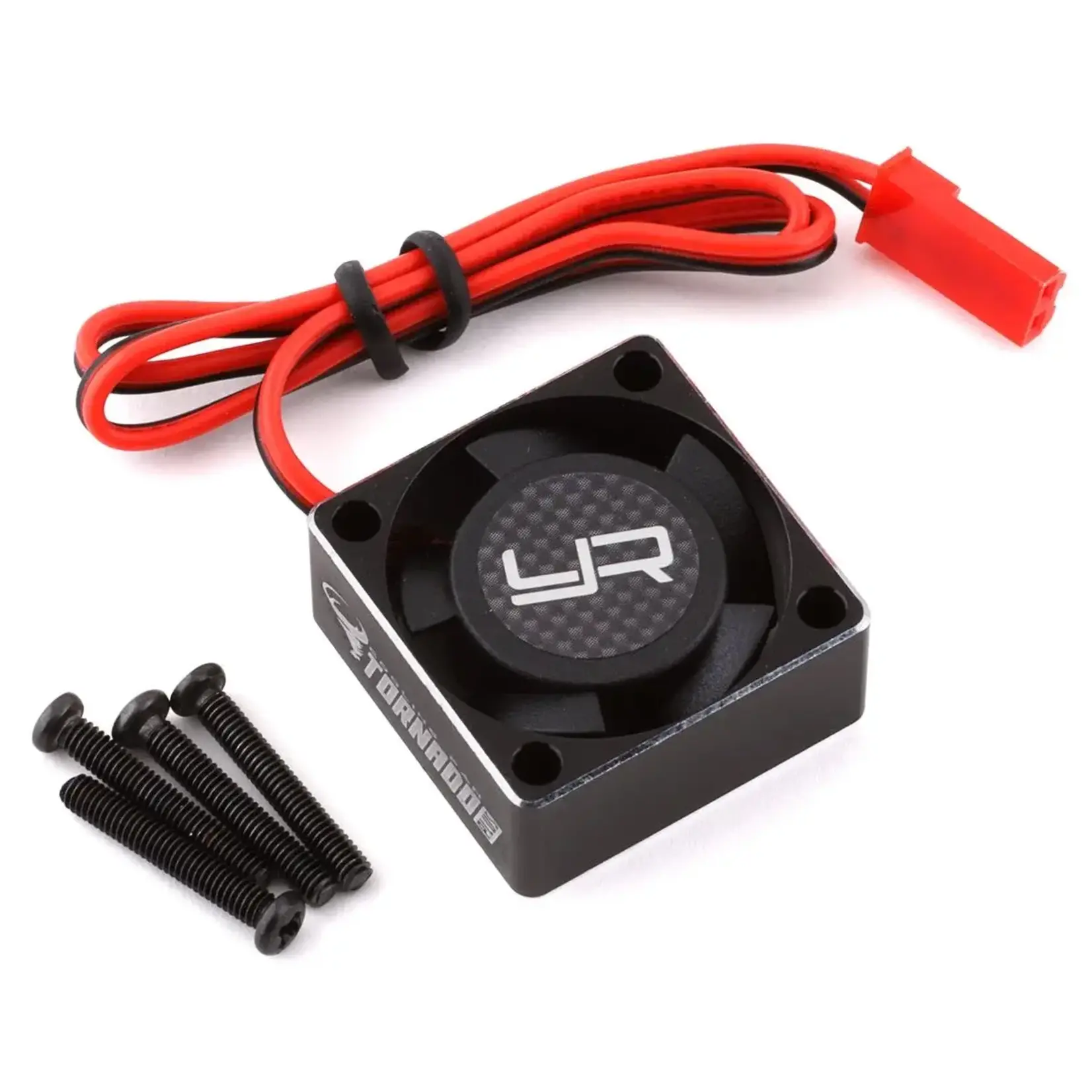 Yeah Racing YEA-YA-0471BK Yeah Racing 25x25x10mm Aluminum Case Tornado Plus High Speed Cooling Fan (Black)