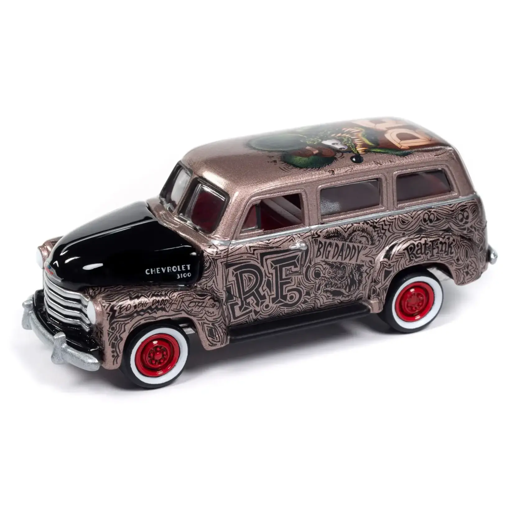 Johnny Lightning JLSP369 Johnny Lightning Rat Fink 1950 Chevy Suburban 1:64 Scale Diecast