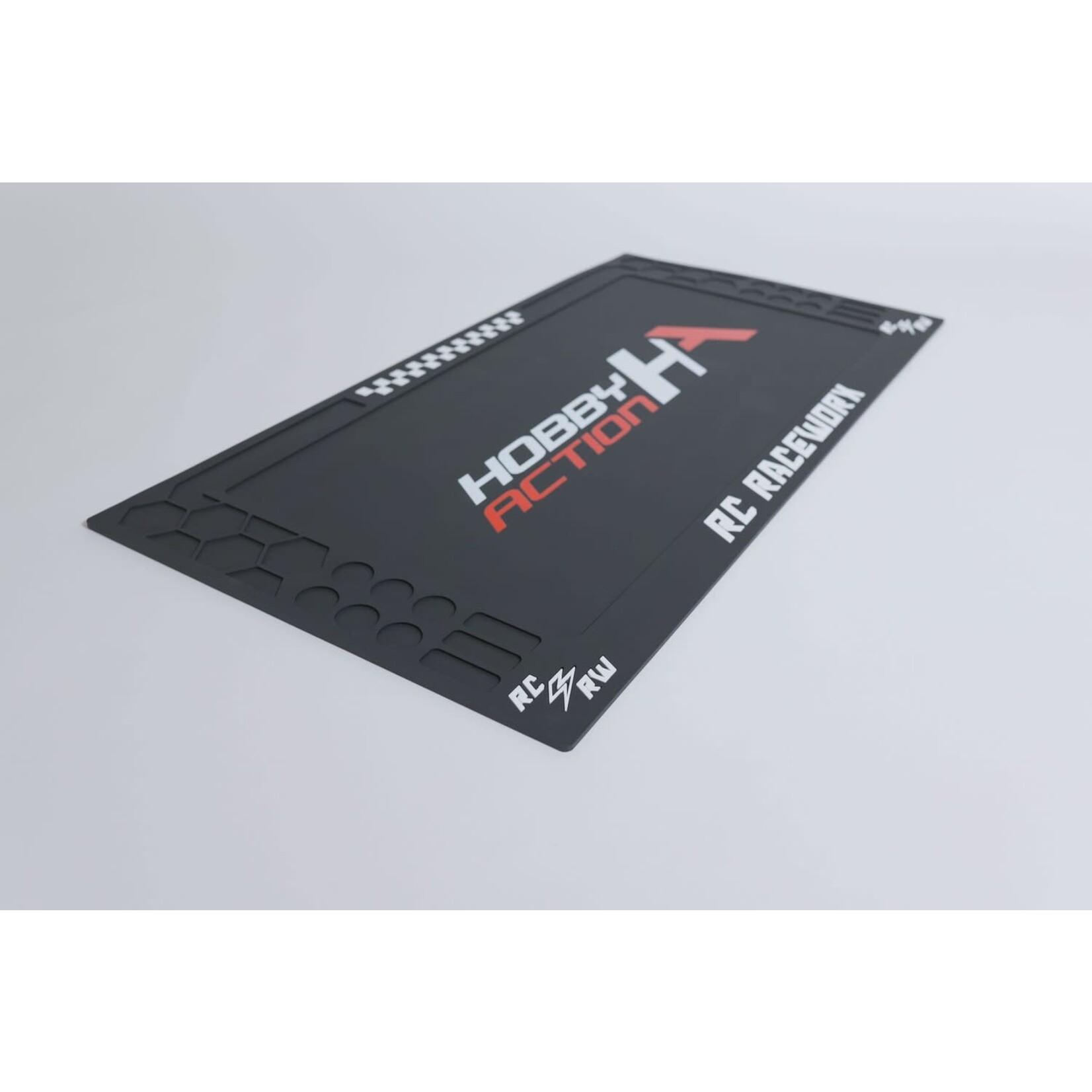 RC Raceworx M81836-042-HA RC Raceworx Worx Pit Mat in Black and White - Hobby Action Special Edition