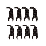 Team Associated ASC92495 Associated RC10B7 Factory Team Carbon Fiber Steering Block Shim Set (8)