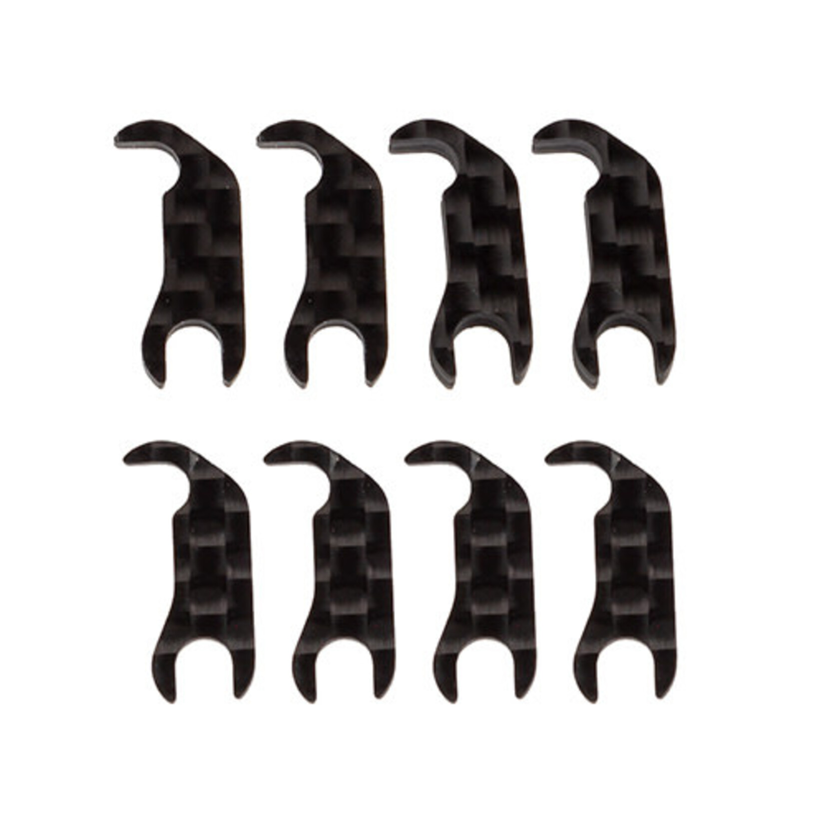 Team Associated ASC92495 Associated RC10B7 Factory Team Carbon Fiber Steering Block Shim Set (8)