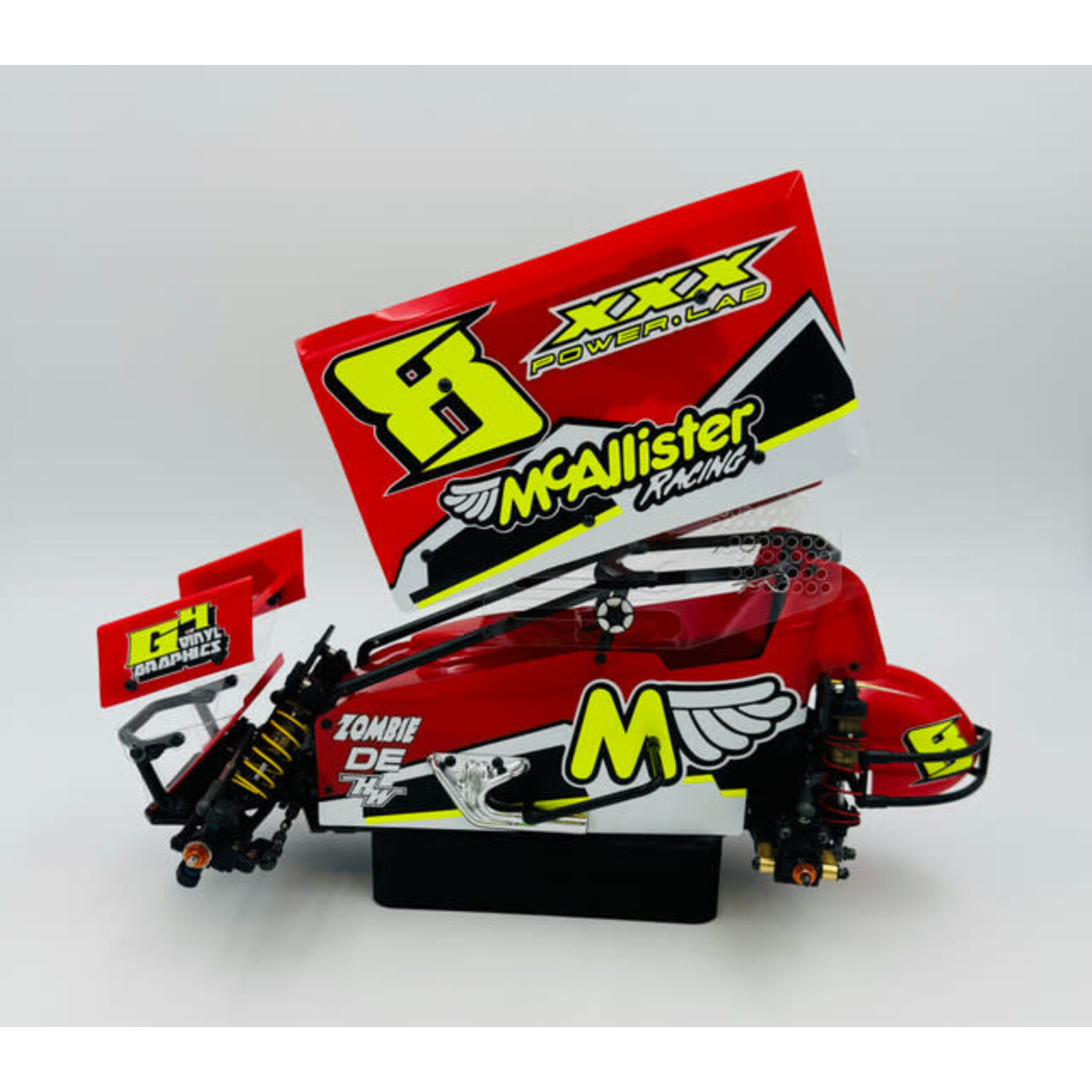 McAllister MCA770-4 McAllister Velocity Sprint Car Body #770 W 7x7 Flat Top Wing