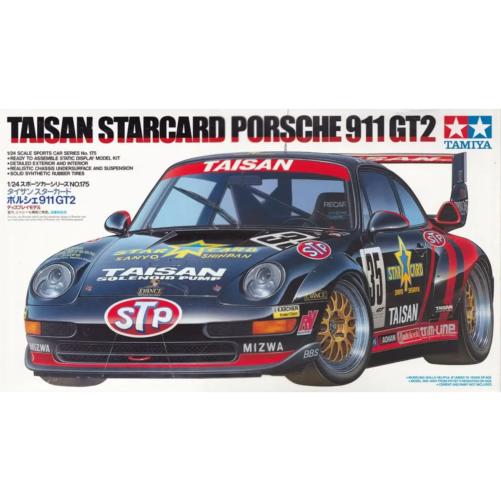 Tamiya TAM24175 Tamiya 1/24 Taisan Starcard Porsche 911 GT