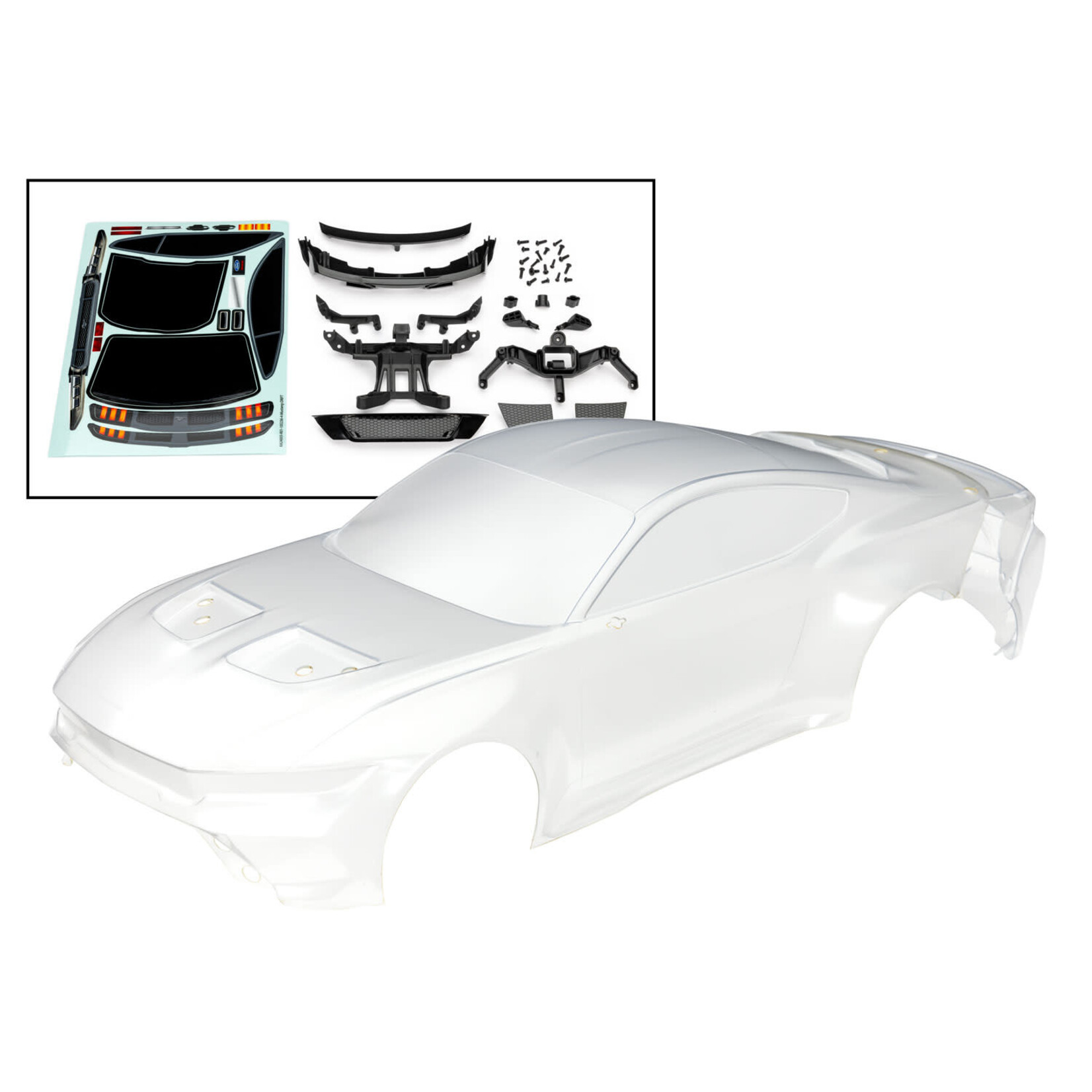Traxxas TRA10511 Traxxas 4-Tec Drift Ford Mustang Clear Body