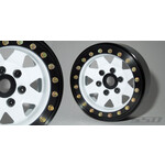 SSD SSD00251 SSD 1.9" Steel 8 Spoke Beadlock Wheels (White) (2)