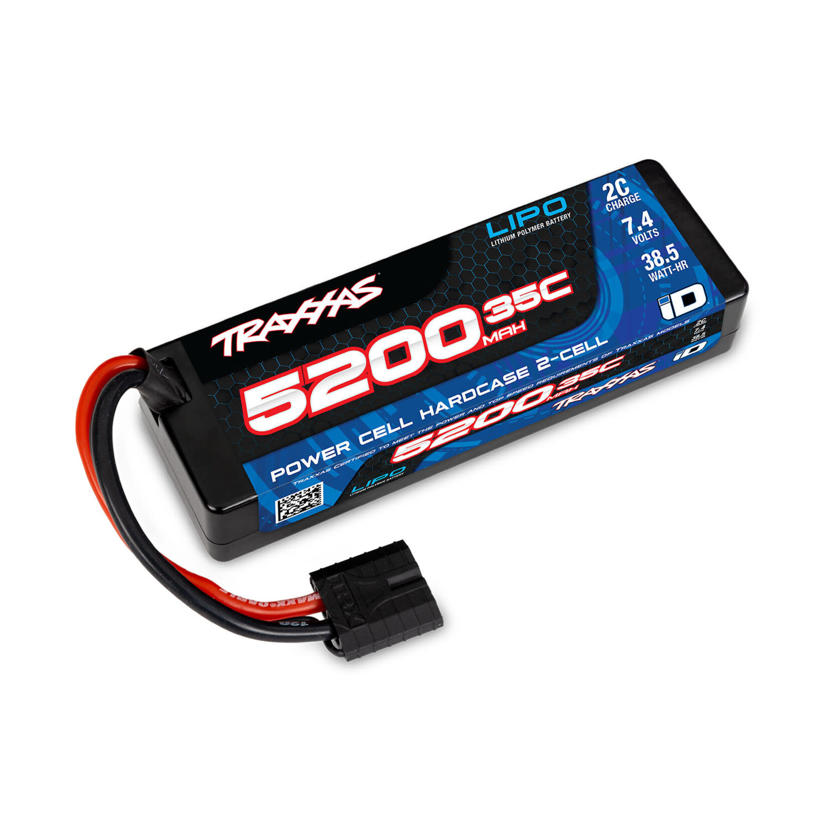 Traxxas TRA2844R Traxxas 5200 mAh 7.4 Volt 2-Cell Hard Case LiPo Battery