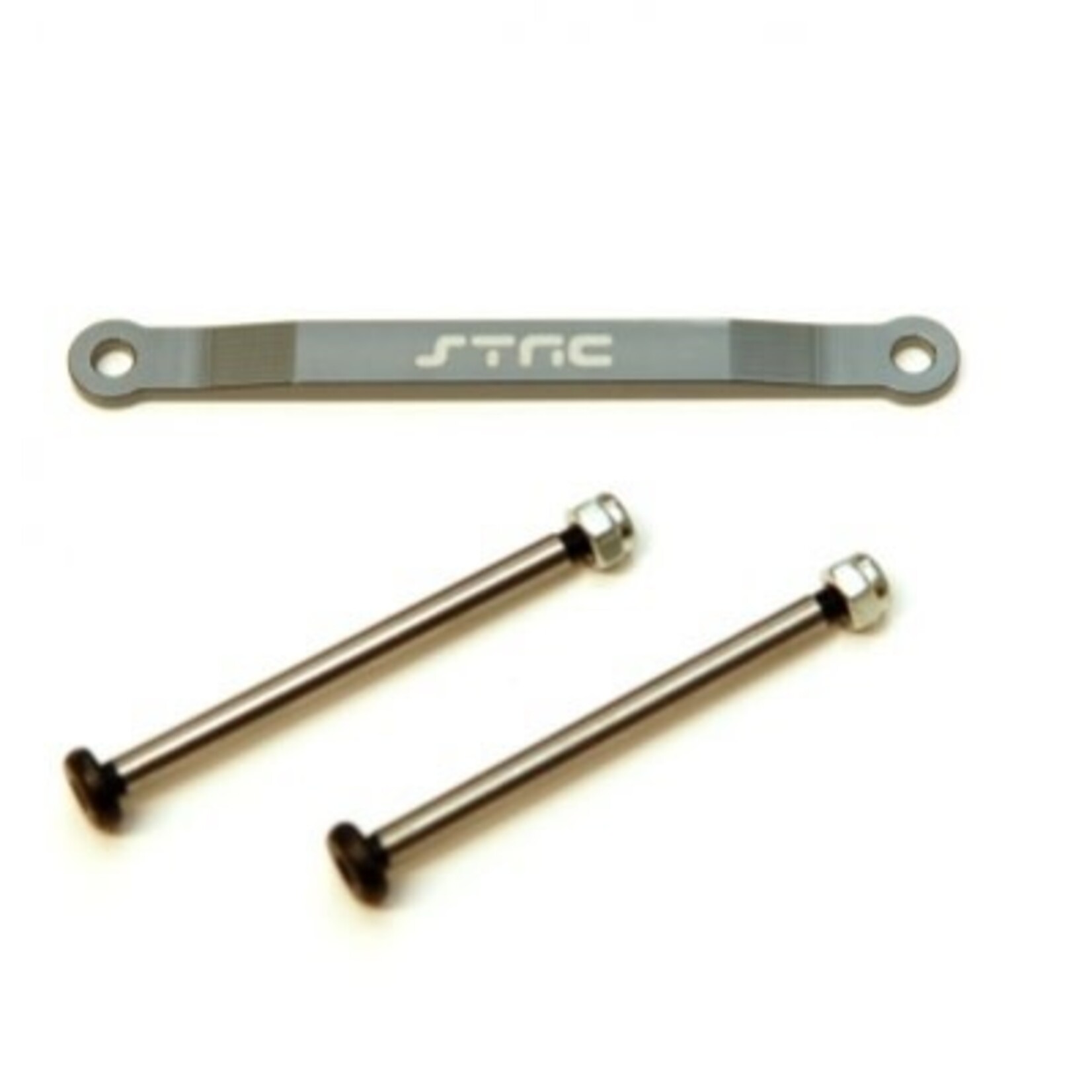 STRC SPTST2532XGM STRC Stampede/Bigfoot Aluminum Front Hinge Pin Brace (Gun Metal) Heavy Duty