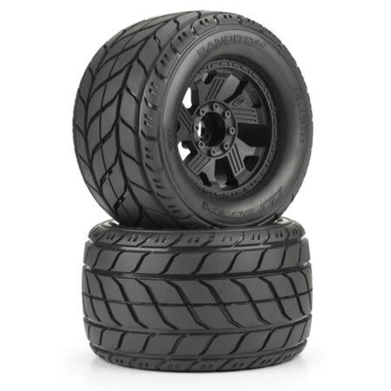 DuraTrax DTX564910 Duratrax 1/8 Bandito 2.0 F/R 3.8" MT Tires Mounted 12mm/14mm Black Ripper (2)